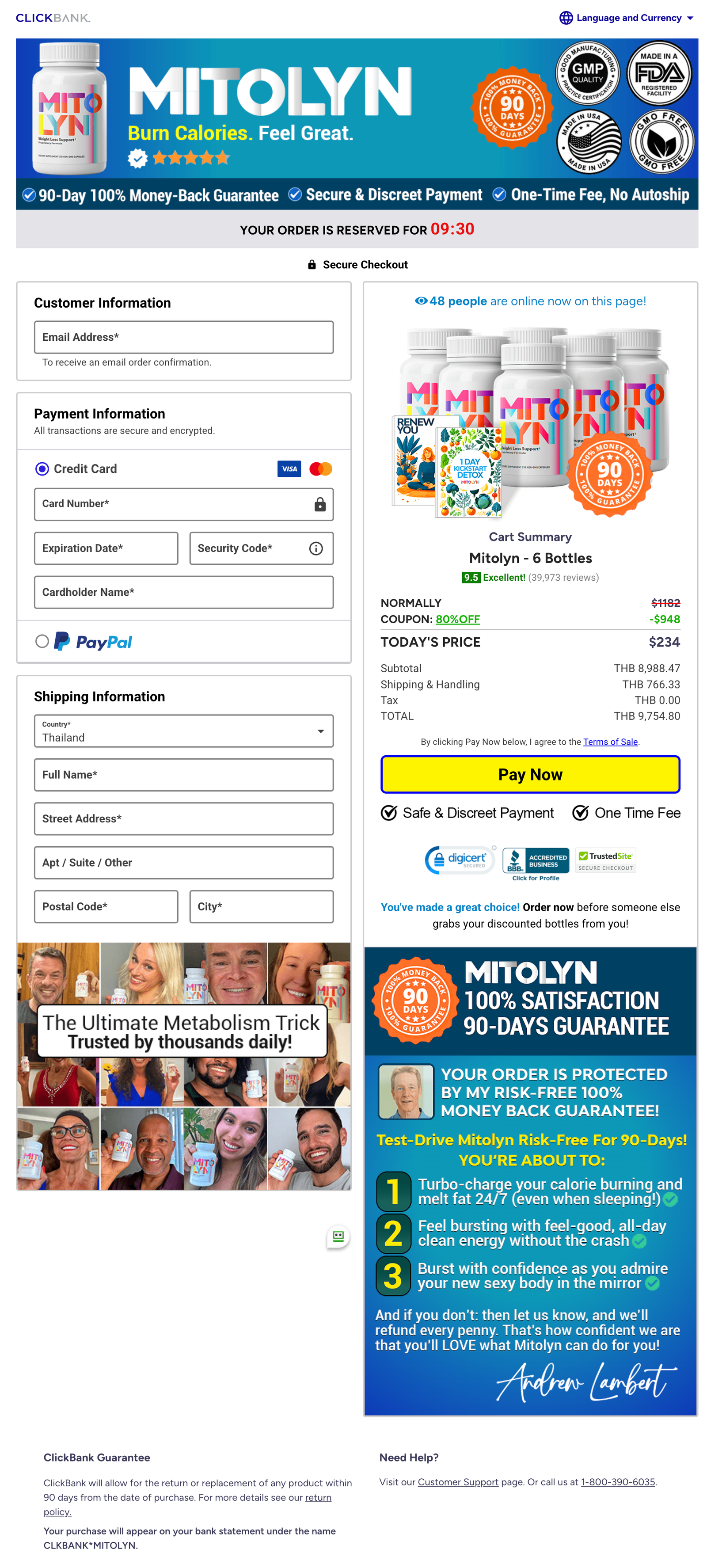 Mitolyn Official Website Secure Order Page